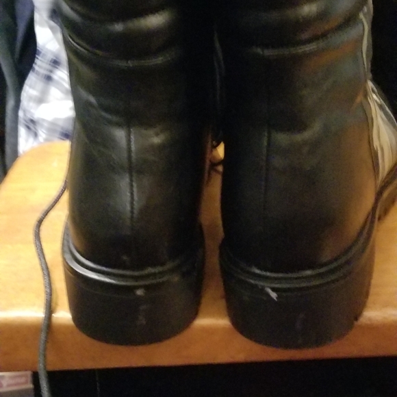 Womens black/army boot - Picture 2 of 3